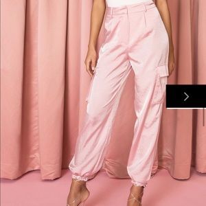 Superdown pink seleste drawstring jogger pants. Never worn